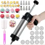 Stainless Steel Cookies Press Jerky Maker Cake Design Press Gun – Thumbnail 2