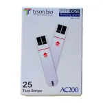 Tyson Bio AC200 Sensitive Blood Glucose Strips Pack – Thumbnail 1
