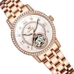 OLEVS 7036 Luminous Hands Mechanical Waterproof Lady Watch – Dial Color: Brown, Strap Color:  Brown  – Thumbnail 3