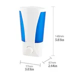 HK Jinda Multi Purpose Wall Mounted Liquid Soap Dispenser Multi Color – Color: Blue – Thumbnail 3
