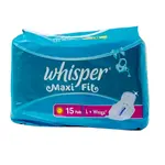 Whisper Maxi Fit Large Wings Sanitary Pads – Pack Of: 15 pcs – Thumbnail 1