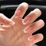 False Nail 24pcs Set With Sticker Glue Artificial Nails – Thumbnail 3