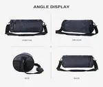 Small Sports Gym Bag Workout Lightweight Duffel Bags for Men and Women – Color: Gray – Thumbnail 3