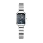 Naviforce NF5050 Women’s Japanese Quartz Movement Standard Watch – Dial Color: Black, Strap Color: Silver – Thumbnail 1
