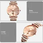 Skmei 9198 Stainless Luxury Quartz Women's Watch – Dial Color: Brown, Strap Color:  Brown  – Thumbnail 3