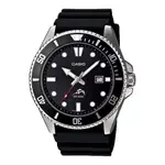 Casio MDV106B-1A1VCF Duro Submariner Marlin Anti-reverse Bezel Chronograph Diver's Quartz Watch – Dial Color: Black, Strap Color: Black – Thumbnail 1