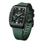 Naviforce NF8025 Quartz Silicone Chronograph Sports Men's Watch – Dial Color: Green, Strap Color: Green  – Thumbnail 3