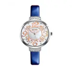 Skmei 9160 Genuine Leather Multi-Color Fashion Women Wrist Watch – Dial Color: Blue, Strap Color: Blue – Thumbnail 1