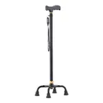 Quadruple Cane Walking Stick (Adjustable ) - Stick (Any Colour) – Thumbnail 1