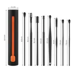 8 Pcs/Set Push Pull Ear Pick Stainless Steel Ear Pick Set Ear Wax Removal Kit – Thumbnail 3