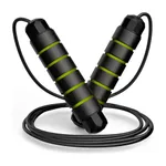 Tangle-Free Rapid Speed Durable & Adjustable Skipping Rope – Color: Green – Thumbnail 3