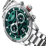 Nibosi 2537 Analogue Stainless Steel & Waterproof Men’s Watch – Dial Color: Green, Strap Color: White – Thumbnail 3