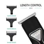 VGR V-008 Professional Rechargeable Hair Trimmer – Color: Black – Thumbnail 3