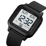 SKMEI 1894 Multifunction Waterproof Sport Digital LED Men's Watch – Dial Color: White, Strap Color: Black – Thumbnail 2