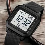 SKMEI 1894 Multifunction Waterproof Sport Digital LED Men's Watch – Dial Color: White, Strap Color: Black – Thumbnail 4
