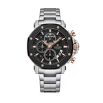 Naviforce 8065 High Quality Stainless Steel Luminous Men Watch – Dial Color: Black, Strap Color: Silver – Thumbnail 1