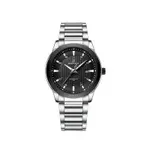 Naviforce NF8029 Luxury Stainless Steel Quartz Analog Men's Watch – Dial Color: Black, Strap Color: Silver – Thumbnail 1