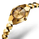 OLEVS 7007 Elegant Luxury Tungsten Steel Analog Wrist Watch For Women – Dial Color: Gold, Strap Color: Gold  – Thumbnail 2