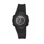 Q&Q M185J008Y Digital Round White Dial Water Resistant Black Resin Strap Kids Watch – Thumbnail 1
