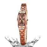 Olevs 5501 Slim Thin Japan Quartz Movement Woman’s Watch – Dial Color: Brown, Strap Color:  Brown  – Thumbnail 3
