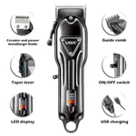 VGR V-051 Digital Display Professional Cordless Hair Clipper Trimmer for Men – Thumbnail 3