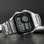 SKMEI 1335 Digital Multifunctional Stainless Steel Sporty Men's Watch – Dial Color: Black, Strap Color: Silver – Thumbnail 5