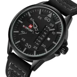 NAVIFORCE NF9074 Luxury Military Quartz Sports Men's Watch – Dial Color: Grey, Strap Color: Black – Thumbnail 2
