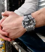 Casio GA-700SK-1A G-Shock Ethereal Skeleton Translucent Multipurpose Men's Watch – Dial Color: White, Strap Color: Black – Thumbnail 4