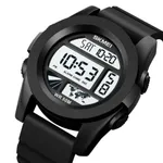 SKMEI 1906 Fashion Stopwatch Waterproof Digital Sports Men's Watch – Dial Color: White, Strap Color: Black – Thumbnail 2