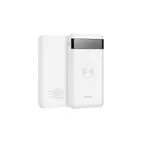HOCO J11 Digital Display Wireless Charging 10000mAh Power Bank – Color: White – Thumbnail 2