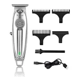Kemei KM-1949 Electric Barber Professional Hair Trimmer – Color: Silver – Thumbnail 3