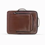 3G Smart Waterproof Stylish 3 in 1 Leather Backpack – Color: Brown – Thumbnail 4