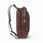 3G Smart Waterproof Stylish 3 in 1 Leather Backpack – Color: Brown – Thumbnail 5