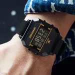 OLEVS 1103 Cool Waterproof LED Display Multifunctional Digital Men's Watch – Dial Color: Black, Strap Color: Black – Thumbnail 2
