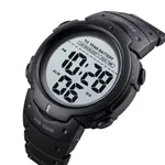 SKMEI 1560 Sport Electronics Digital Fitness Men's Watch – Dial Color: White, Strap Color: Black – Thumbnail 2