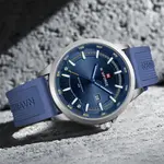 Naviforce NF9248T Waterproof Comfortable Silicone Strap Quartz Sports Men's Watch – Dial Color: Blue, Strap Color: Blue – Thumbnail 3