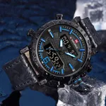 NAVIFORCE 9135 Analog LED Digital Dual Display Sports Men's Watch – Dial Color: Blue, Strap Color: Blue – Thumbnail 3