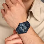 CASIO AEQ-200W-1A2VDF Resin Body Multifunctional Backlit Analog-Digital Men's Wristwatch – Dial Color: Blue, Strap Color: Black – Thumbnail 3