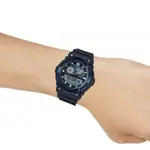 CASIO AEQ-200W-1A2VDF Resin Body Multifunctional Backlit Analog-Digital Men's Wristwatch – Dial Color: Blue, Strap Color: Black – Thumbnail 4