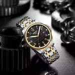 Nibosi 2572 Stainless Steel And Multifunction Waterproof Men's Watch – Dial Color: Black, Strap Color: Black – Thumbnail 2