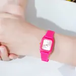 SKMEI 1651 Slim Analog Silicone Strap Casual Men's Watch – Dial Color: White, Strap Color: Pink – Thumbnail 2