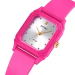 SKMEI 1651 Slim Analog Silicone Strap Casual Men's Watch – Dial Color: White, Strap Color: Pink – Thumbnail 3