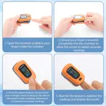 Portable Digital Pulse Oximeter Fingertip Blood Oxygen Meter for Quick SpO2 Measurement and Heart Rate Monitoring – Thumbnail 5