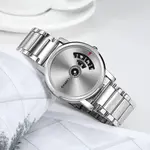 SKMEI 1260 Creative Pointer Stainless Steel Casual Men's Watch – Dial Color: Silver, Strap Color: Silver – Thumbnail 3