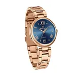 Naviforce 5030 Stainless Steel Luxury Quartz Wristwatch for Women – Dial Color: Blue, Strap Color: Gold  – Thumbnail 2