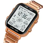 SKMEI 1888 Stainless Steel Calorie Mileage Digital Sporty Men's Watch – Dial Color: White, Strap Color: Rose – Thumbnail 2
