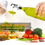 500ml Oil Bottle and Dispenser Clear and Multicolor Kitchen Oil Dispenser – Thumbnail 4