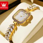 Olevs 9987 New Quartz Daimond Mermaid Stainless Steel Wrist-Watche – Dial Color: Gold, Strap Color: Gold  – Thumbnail 2