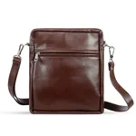 Messenger Bag For Men with Waterproof Genuine Leather – Color: Black – Thumbnail 2