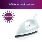 Philips HI113 Lightweight Button Groove Dry Iron – Color: White – Thumbnail 2